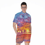 Maldives Sunset Print Men's Rompers