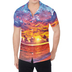 Maldives Sunset Print Men's Shirt