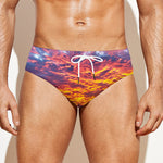 Maldives Sunset Print Men's Swim Briefs