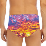 Maldives Sunset Print Men's Triangle Swim Briefs