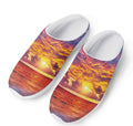 Maldives Sunset Print Mesh Casual Shoes
