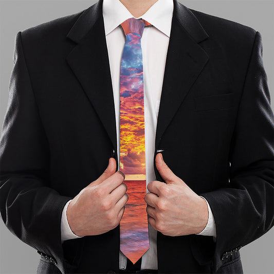 Maldives Sunset Print Necktie