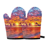 Maldives Sunset Print Oven Mitts