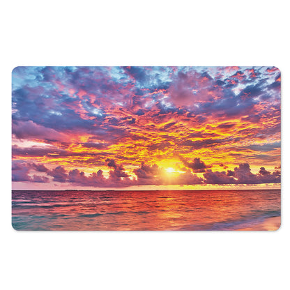 Maldives Sunset Print Polyester Doormat