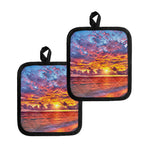Maldives Sunset Print Pot Holders