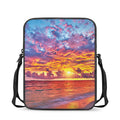 Maldives Sunset Print Rectangular Crossbody Bag