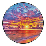 Maldives Sunset Print Round Floor Mat
