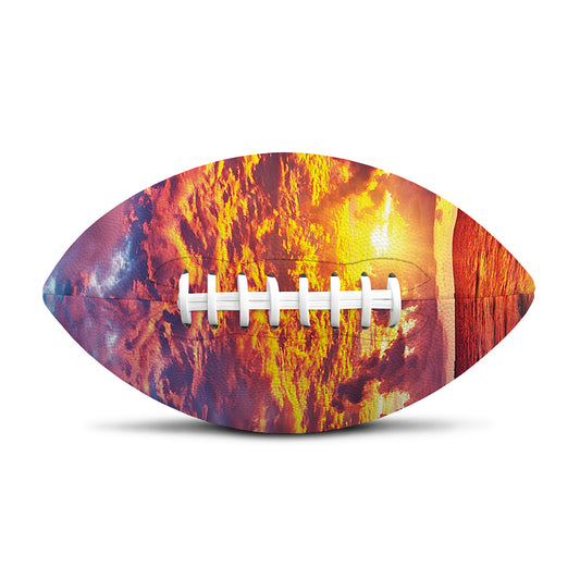 Maldives Sunset Print Rugby Ball