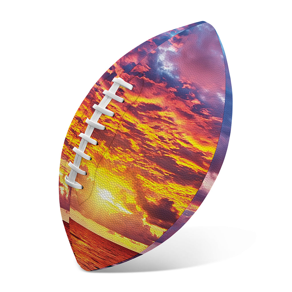 Maldives Sunset Print Rugby Ball