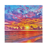 Maldives Sunset Print Silk Bandana