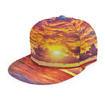 Maldives Sunset Print Snapback Cap