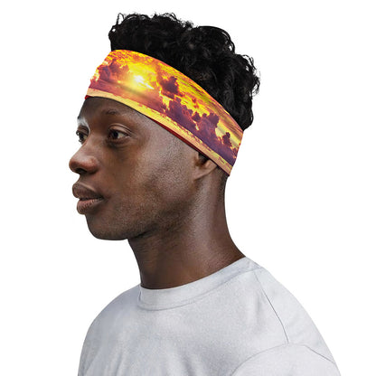 Maldives Sunset Print Sports Headband