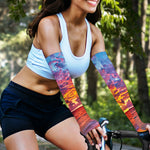 Maldives Sunset Print Sun Protection Arm Sleeves