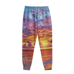 Maldives Sunset Print Sweatpants