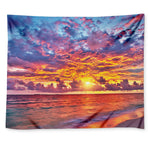 Maldives Sunset Print Tapestry