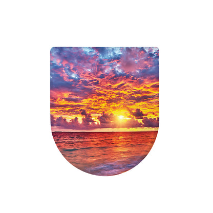 Maldives Sunset Print Toilet Lid Cover