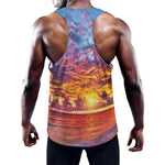 Maldives Sunset Print Training Tank Top