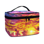 Maldives Sunset Print Travel Makeup Bag