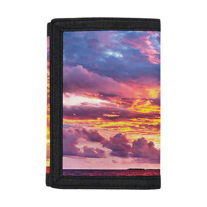 Maldives Sunset Print Trifold Wallet