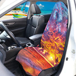 Maldives Sunset Print Waterproof Car Seat Cover