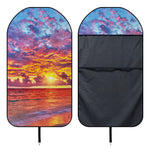 Maldives Sunset Print Waterproof Car Seat Cover