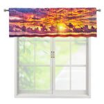 Maldives Sunset Print Window Valance