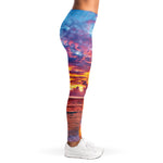 Maldives Sunset Print Women's Leggings