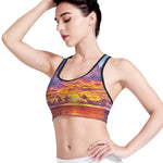 Maldives Sunset Print Women's Sports Bra