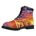 Maldives Sunset Print Work Boots