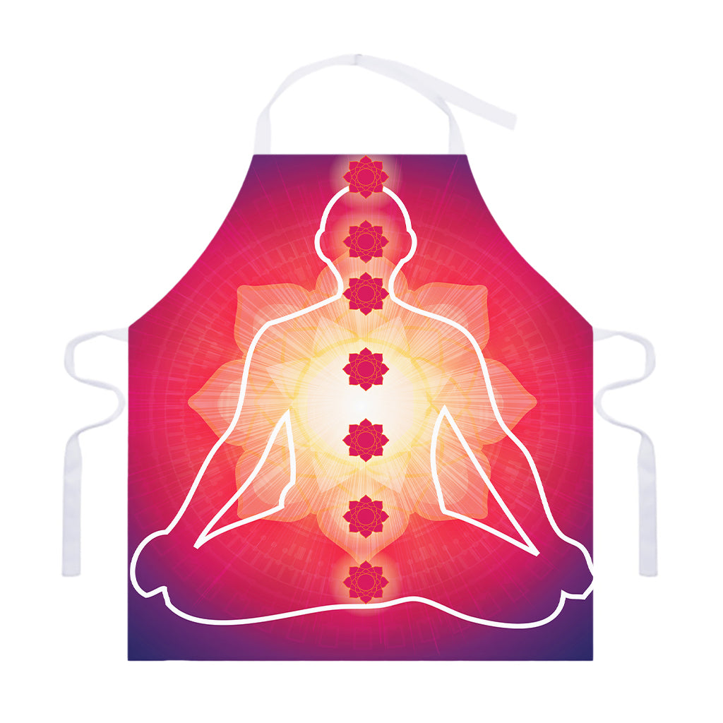 Mandala Chakras Aura Print Adjustable Apron