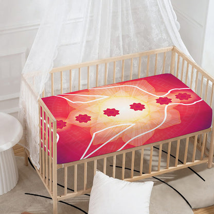 Mandala Chakras Aura Print Baby Crib Sheet