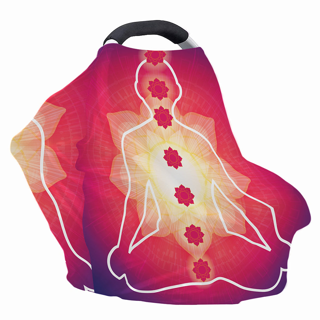 Mandala Chakras Aura Print Baby Seat Cover