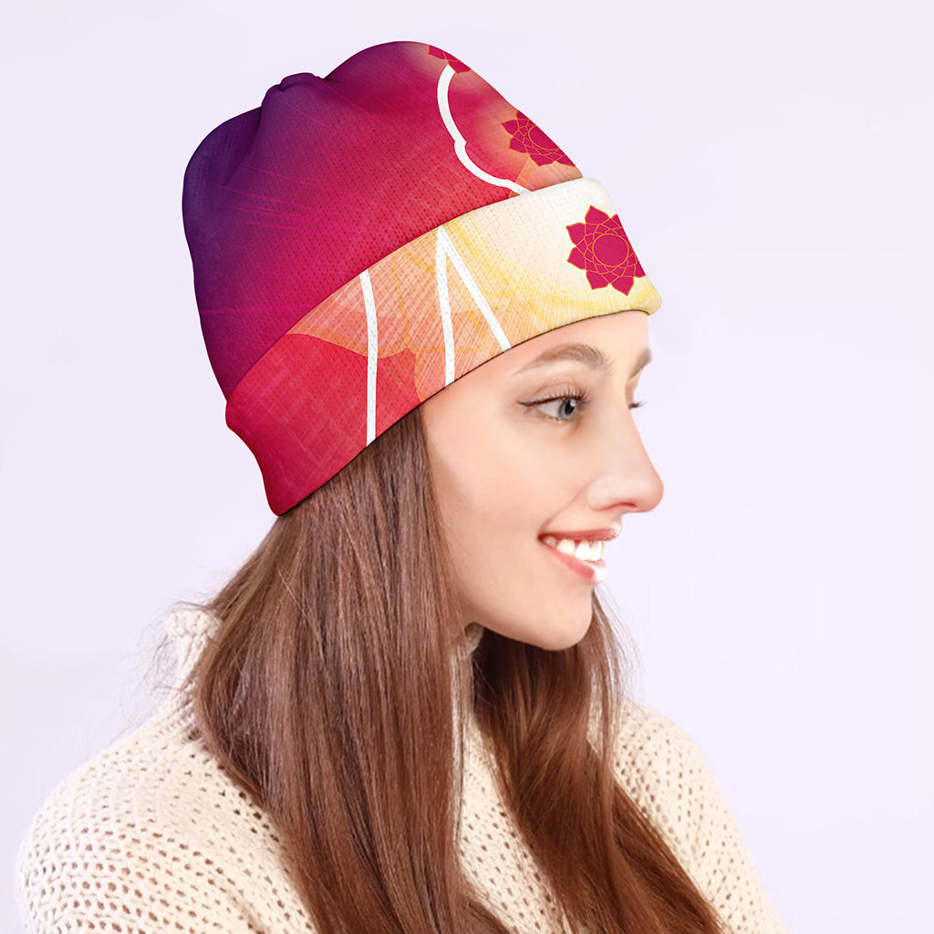 Mandala Chakras Aura Print Beanie