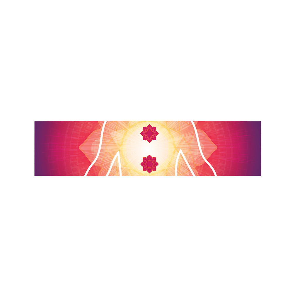 Mandala Chakras Aura Print Bed Runner