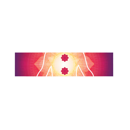 Mandala Chakras Aura Print Bed Runner