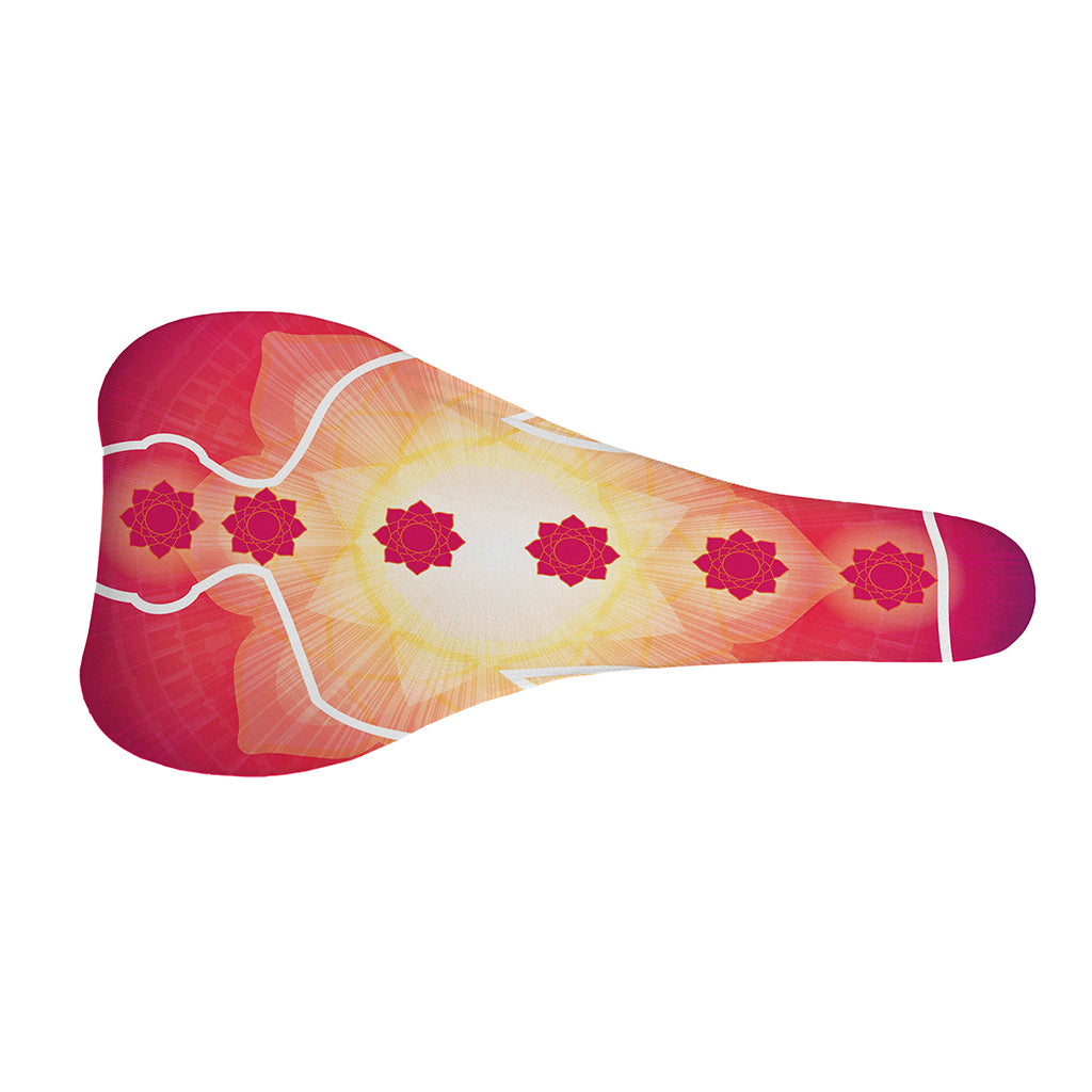 Mandala Chakras Aura Print Bicycle Seat Cover