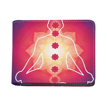 Mandala Chakras Aura Print Bifold Wallet