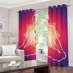 Mandala Chakras Aura Print Blackout Grommet Curtains