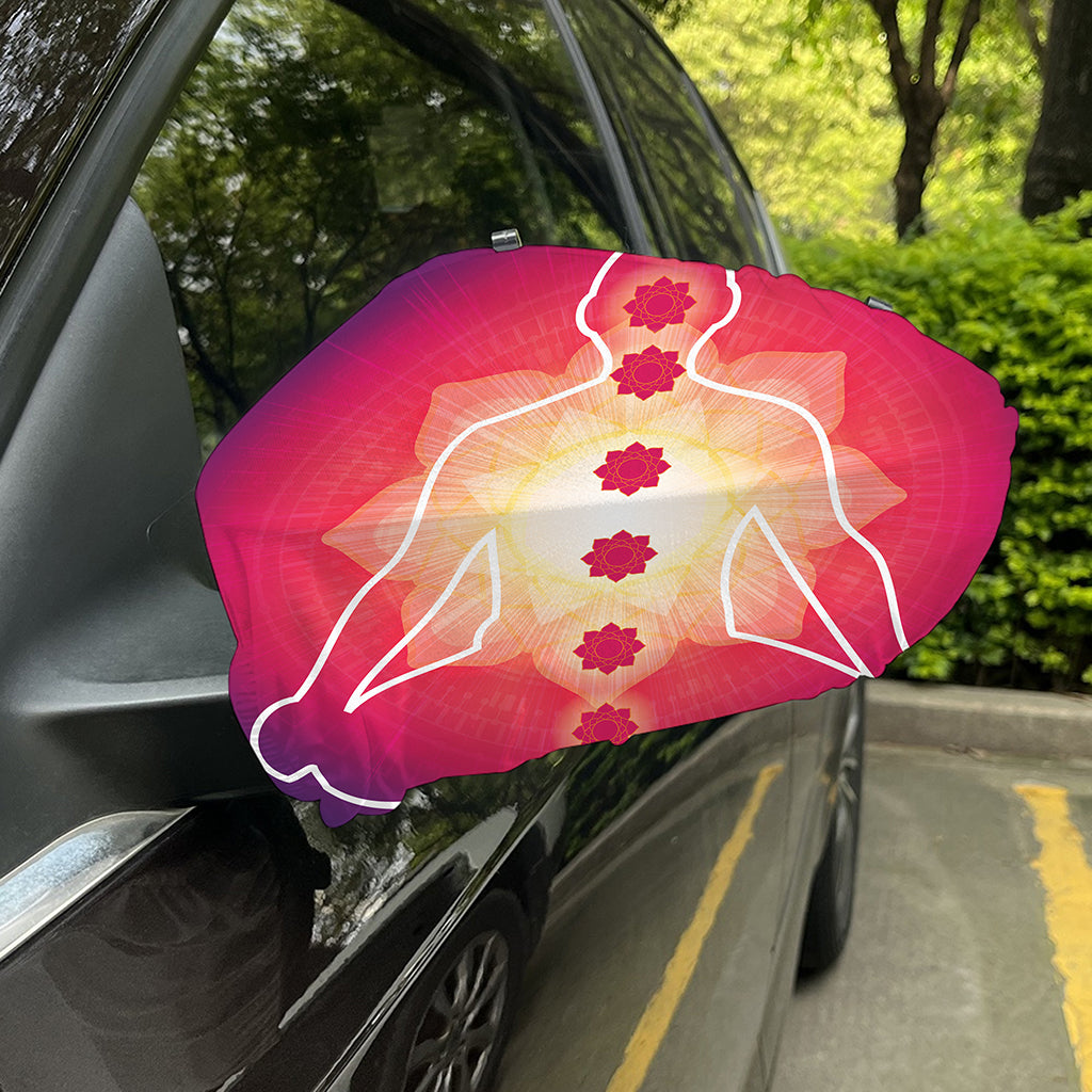 Mandala Chakras Aura Print Car Side Mirror Covers