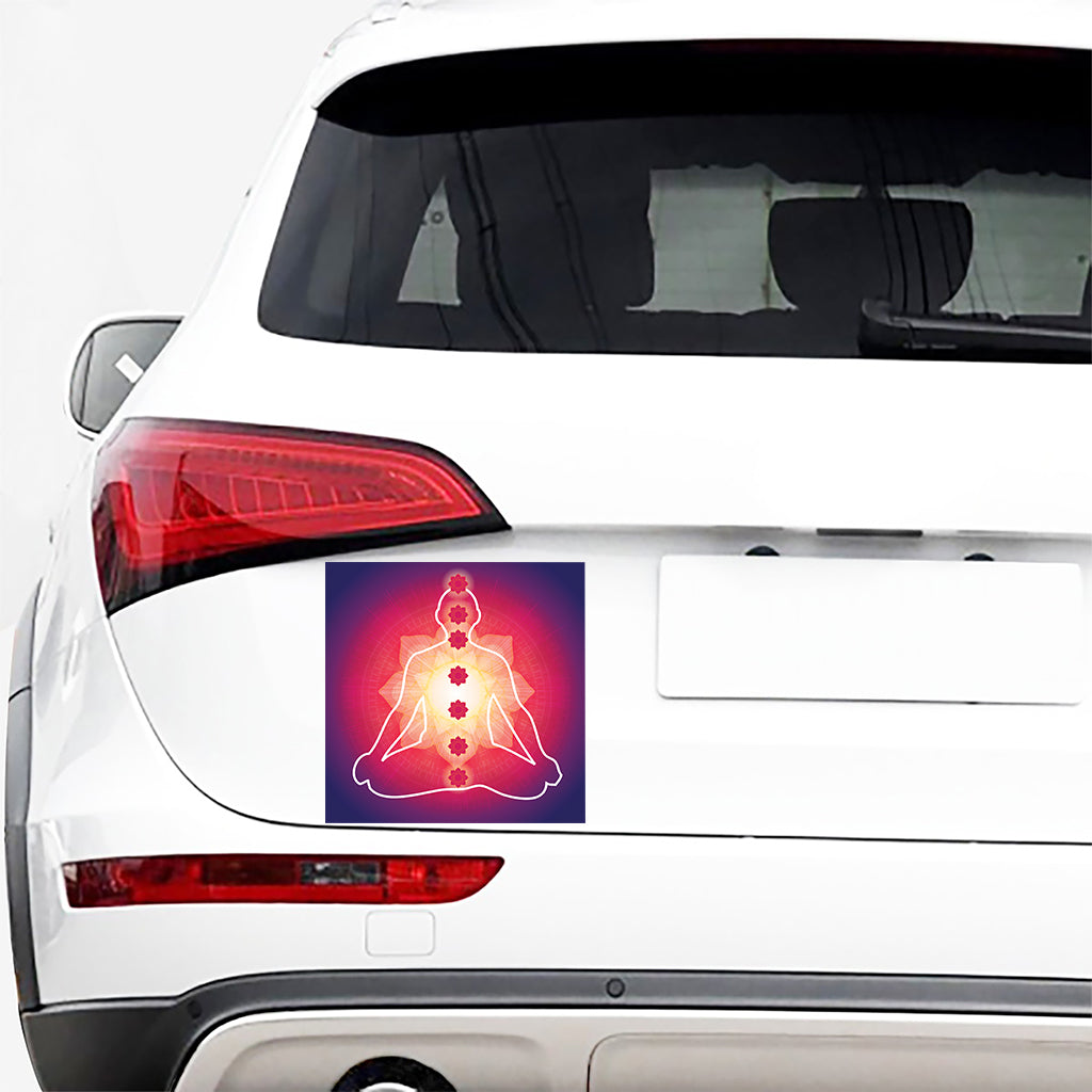 Mandala Chakras Aura Print Car Sticker
