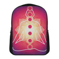 Mandala Chakras Aura Print Casual Backpack