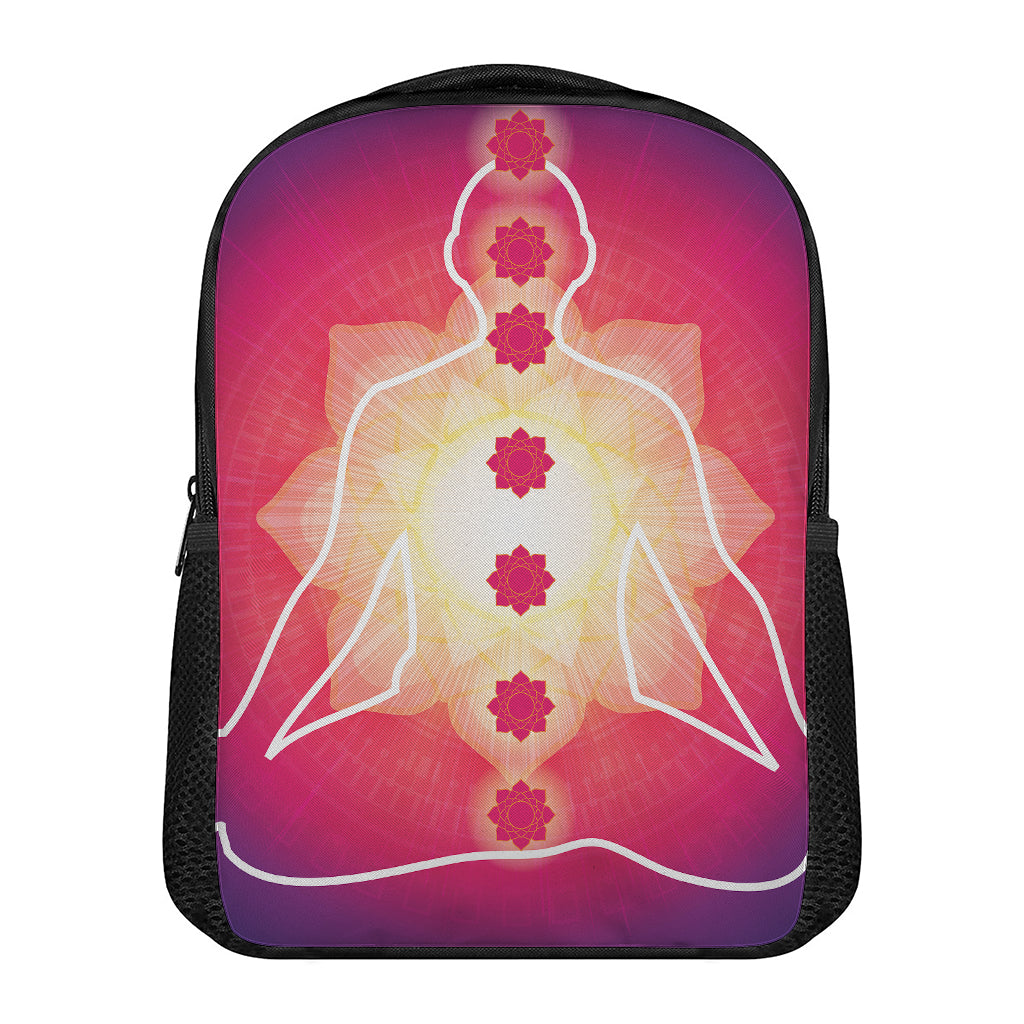 Mandala Chakras Aura Print Casual Backpack