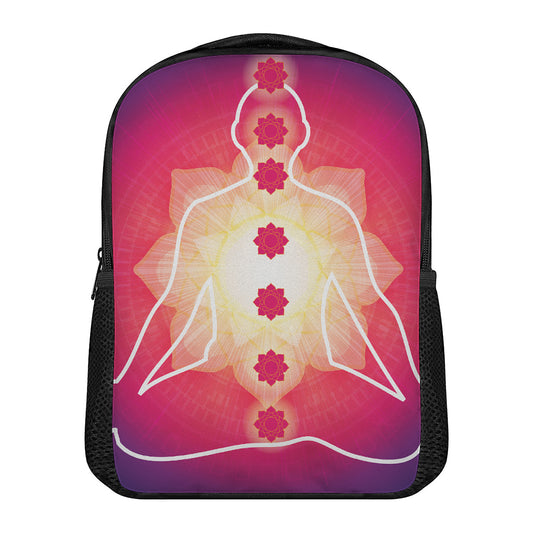 Mandala Chakras Aura Print Casual Backpack