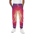 Mandala Chakras Aura Print Cotton Sweatpants