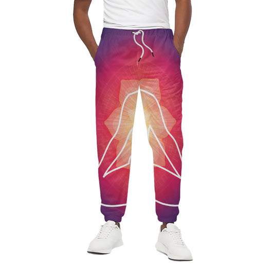 Mandala Chakras Aura Print Cotton Pants