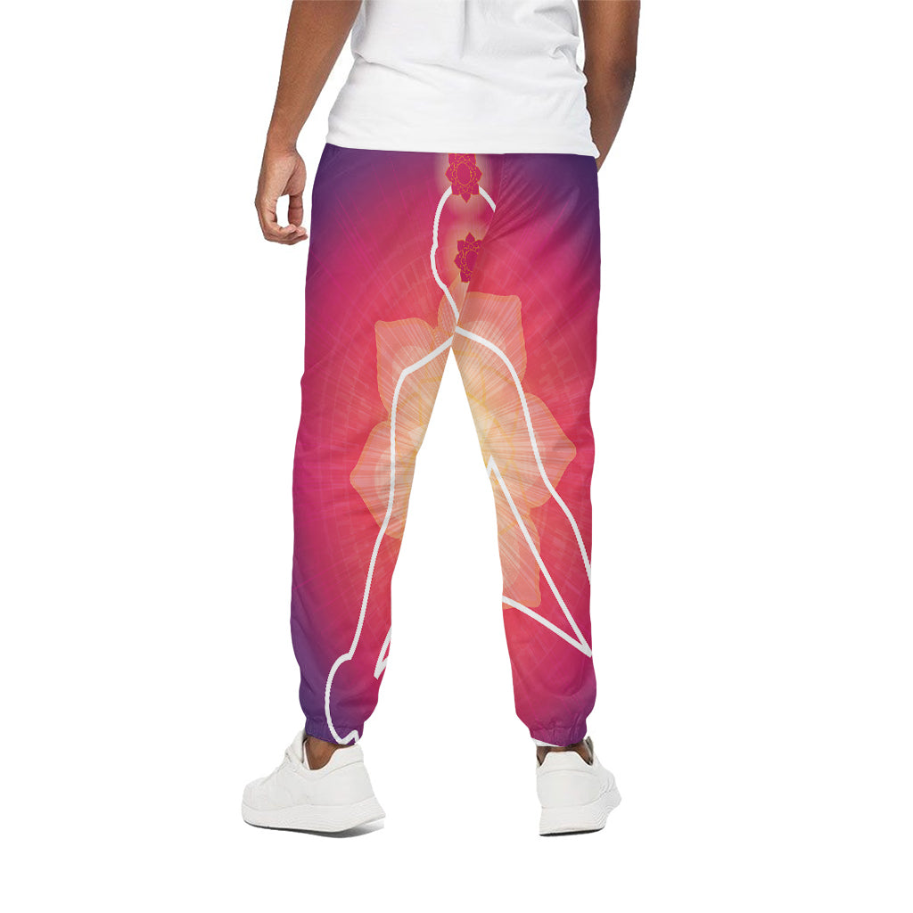 Mandala Chakras Aura Print Cotton Pants