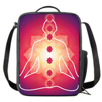 Mandala Chakras Aura Print Crossbody Lunch Bag