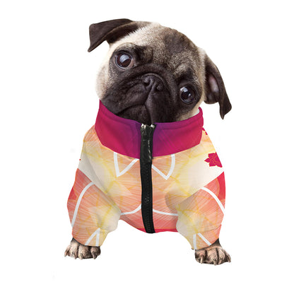 Mandala Chakras Aura Print Dog Zip Up Jacket