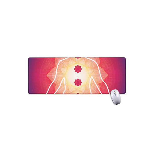 Mandala Chakras Aura Print Extended Mouse Pad