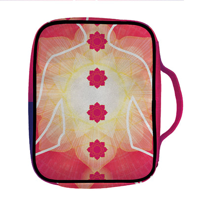 Mandala Chakras Aura Print Front Pocket Bible Bag